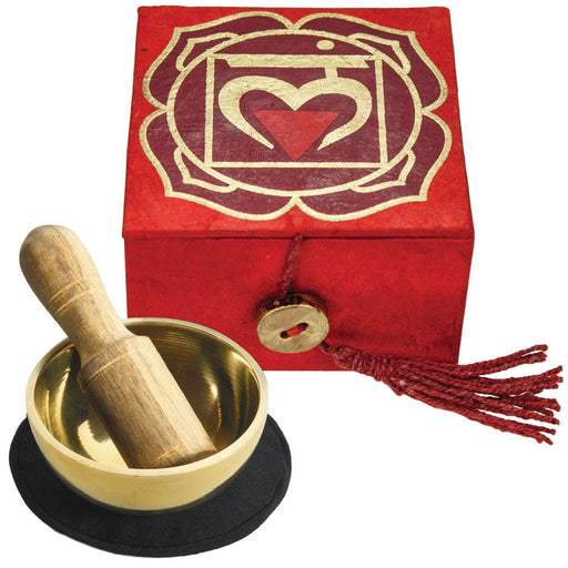 Mini Meditation Bowl Box: 2" Root Chakra - Culture Kraze Marketplace.com