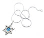 Roman Glass 925 Sterling Silver Necklace Textured Star of David - Culture Kraze Marketplace.com