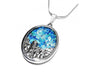 Sterling Silver Pendant Necklace Roman Glass Jerusalem Design 3D 925 - Culture Kraze Marketplace.com
