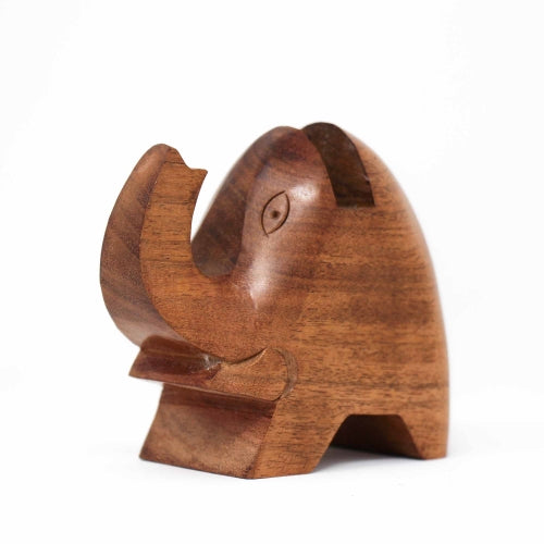 Elephant Eyeglass Acacia Wood Stand - Culture Kraze Marketplace.com