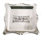 Silver Plated Square Matzah Tray - Curving Raised Sides - Culture Kraze Marketplace.com