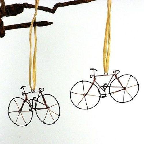 Recycled Wire Bicycle Christmas Ornament - Culture Kraze Marketplace.com