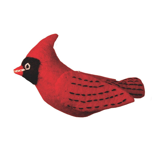 Felt Bird Garden Ornament - Cardinal - Wild Woolies (G) - Culture Kraze Marketplace.com