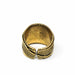 Turquoise Stone Adjustable Brass Ring - Culture Kraze Marketplace.com