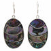 Banded Abalone Oval Earrings - Culture Kraze Marketplace.com