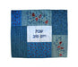 Yair Emanuel Embroidered Patchwork Silk Challah Cover - Blue with Pomegranates - Culture Kraze Marketplace.com