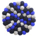 Hand Crafted Felt Ball Trivets from Nepal: Round, Dark Blues - Global Groove (T) - Culture Kraze Marketplace.com