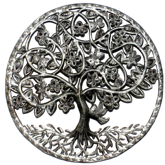 Celtic Spring Tree of Life Ringed Haitian Steel Drum Wall Art - Culture Kraze Marketplace.com
