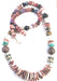 Rose Singer Spiny Oyster Shell & Sterling Silver Beaded Heishi Necklace - Culture Kraze Marketplace.com