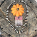 Navajo Orange Spiny & Sterling Navajo Disk Pearl 20 Mm -12 Mm Bead Necklace Set - Culture Kraze Marketplace.com