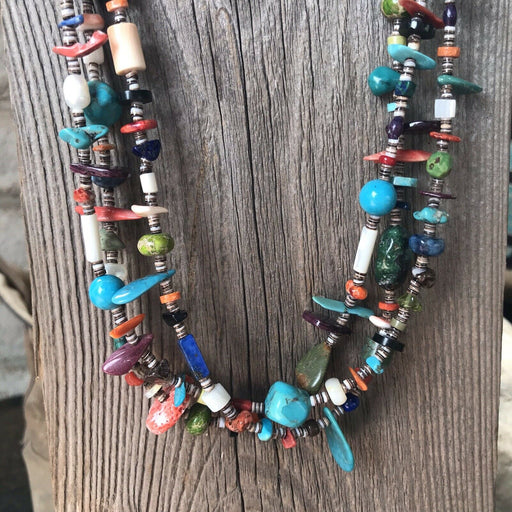 Daniel Coriz Multi Stone Beaded Necklace - Culture Kraze Marketplace.com