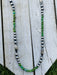 Navajo Sonoran Gold Turquoise & Sterling Silver Navajo Pearl Beaded Necklace 20” SK11 - Culture Kraze Marketplace.com