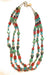 Navajo Sterling Silver & Multi Stone Beaded 3-Strand Necklace - Culture Kraze Marketplace.com