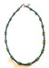 Navajo Sterling Silver, Lapis & Gaspeite Beaded Necklace - Culture Kraze Marketplace.com