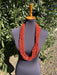 Navajo Sterling Silver Natural Coral 15 Strand Bead 36 Inch Necklace - Culture Kraze Marketplace.com