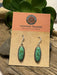 Navajo Sterling Silver Dyed Kingman Turquoise Elegant Earrings Signed - Culture Kraze Marketplace.com