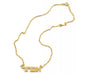 Classic 18k Gold Plated Hebrew Name Necklace Block Letters - Culture Kraze Marketplace.com