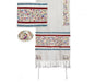 Yair Emanuel Embroidered Silk Tallit Set Birds and Flower Design - Colorful - Culture Kraze Marketplace.com