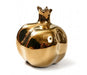 Decorative Gleaming Ceramic Pomegranate - Gold - Culture Kraze Marketplace.com
