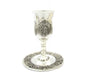 Silver Plated Kiddush Cup on Stem - Grapes Design - Culture Kraze Marketplace.com