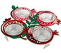 Dorit Judaica Four Joined Colorful Pomegranate-shaped Honey Dishes - Culture Kraze Marketplace.com