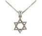 Interlocking Triangles Star of David Sterling Silver Pendant with Chain - Culture Kraze Marketplace.com