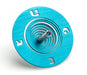Adi Sidler Spiral Coil Chanukah Dreidel Brushed Aluminum - Turquoise - Culture Kraze Marketplace.com