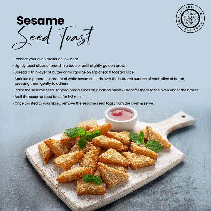 White Sesame Seeds Raw Unhulled - Calcium & Iron Superfood Jar-5