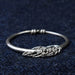 925 Sterling Silver Knotted Bangle
