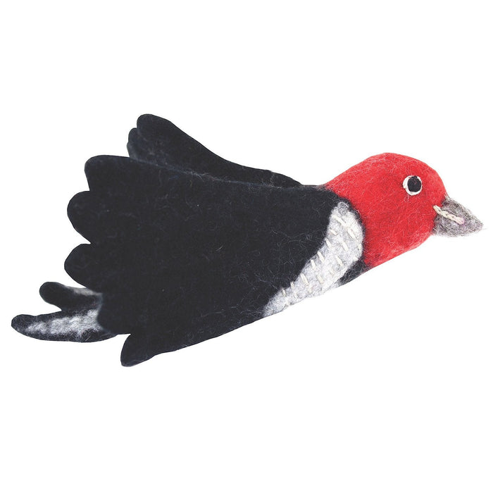 Felt Bird Garden Ornament - Woodpecker - Wild Woolies (G) - Culture Kraze Marketplace.com