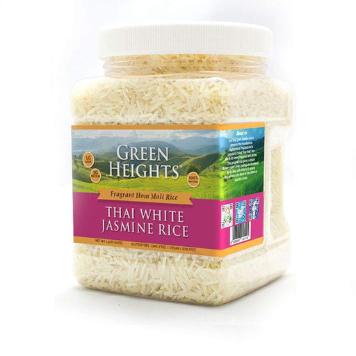 White Jasmine Hom Mali Rice - 2.2 lbs Jar by Green Heights-1