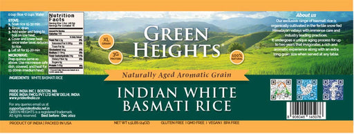 White Basmati Rice - 2.2 lbs Jar by Green Heights-1