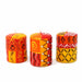Set of Three Boxed Hand-Painted Candles - Zahabu Design - Nobunto - Culture Kraze Marketplace.com