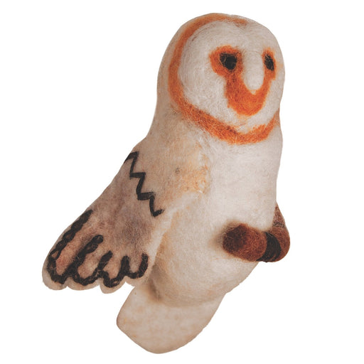 Felt Bird Garden Ornament - Barn Owl - Wild Woolies (G) - Culture Kraze Marketplace.com