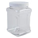Clear PET Plastic Grip Dry/Liquid Food Storage Jars w/ Caps (Food Grade - BPA Free)-17