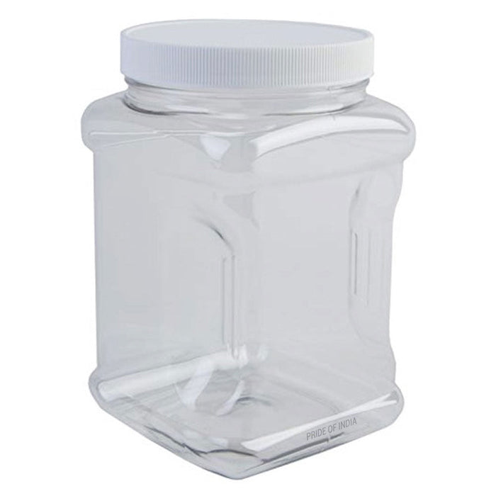 Clear PET Plastic Grip Dry/Liquid Food Storage Jars w/ Caps (Food Grade - BPA Free)-15