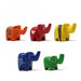 Soapstone Tiny Elephants - Assorted Pack of 5 Colors - Culture Kraze Marketplace.com