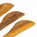 Simple Batik Olive Wood Appetizer Set of 3 (Fork, Spoon, Spreader) - Culture Kraze Marketplace.com