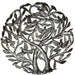 Double Tree of Life Metal Wall Art 24-inch Diameter - Croix des Bouquets - Culture Kraze Marketplace.com