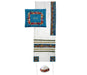 Yair Emanuel White Polysilk Tallit Set - Embroidered Colorful Jerusalem Design - Culture Kraze Marketplace.com