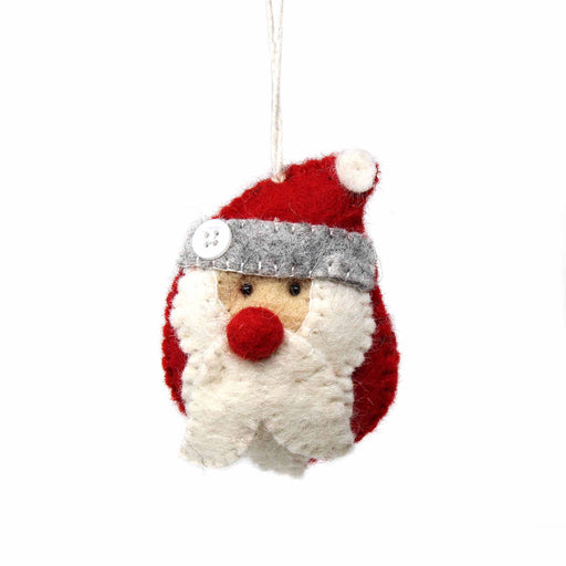 Santa Claus Felted Christmas Ornament - Culture Kraze Marketplace.com