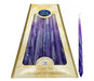 Handmade Decorative Dripless Hanukkah Candles - Purple Shades - Culture Kraze Marketplace.com