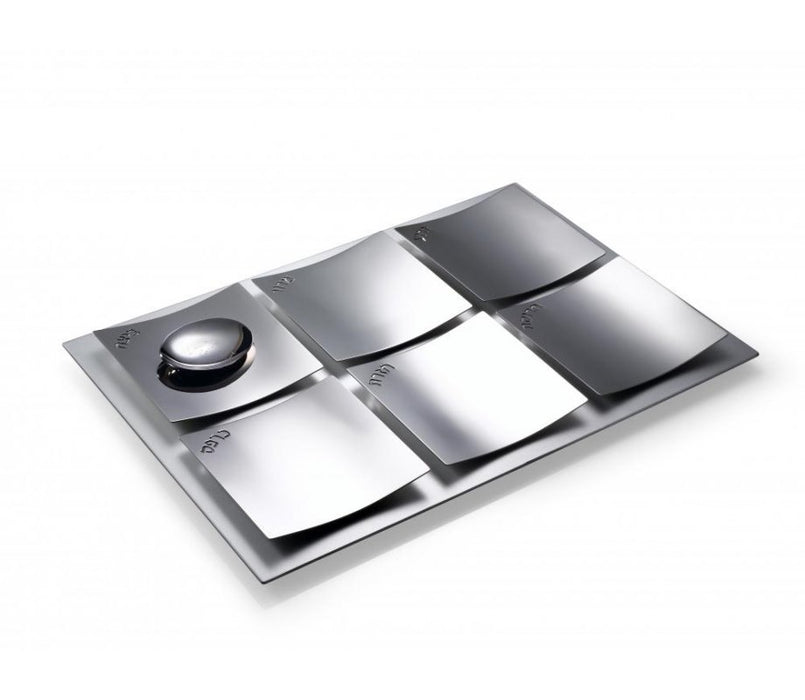 Stainless Steel Dune Design Seder Plate by Laura Cowan - Culture Kraze Marketplace.com