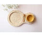 Graciela Noemi Handcrafted Terrazzo Design Apple Tray and Yellow Honey Bowl - Culture Kraze Marketplace.com