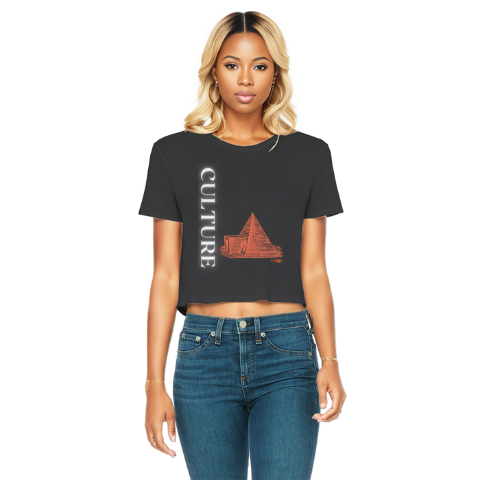 Pyramid Culture Women's Graphic Cropped Tee - Culture Kraze Marketplace.com