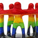 Rainbow Circle of Friends Painted Sculpture, 3 to 3.5-inch - Culture Kraze Marketplace.com