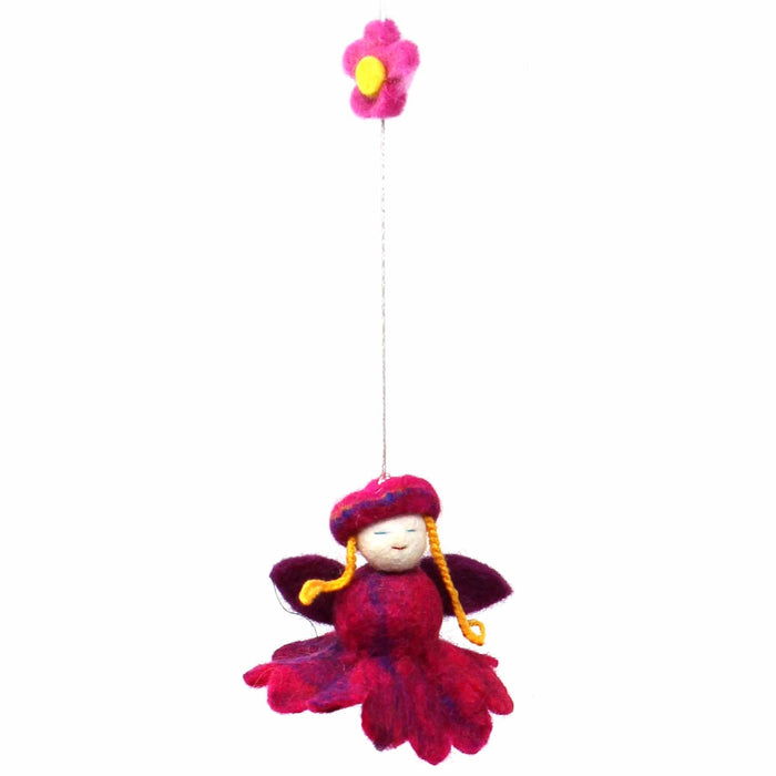 Felt Flower Fairy Mobile - Global Groove - Culture Kraze Marketplace.com