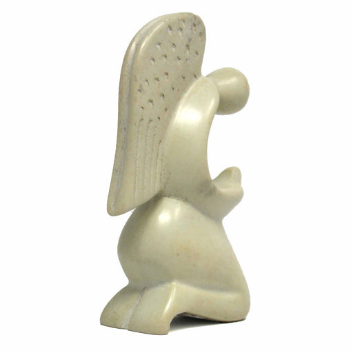 Praying Angel Soapstone Sculpture - Natural Stone - Culture Kraze Marketplace.com