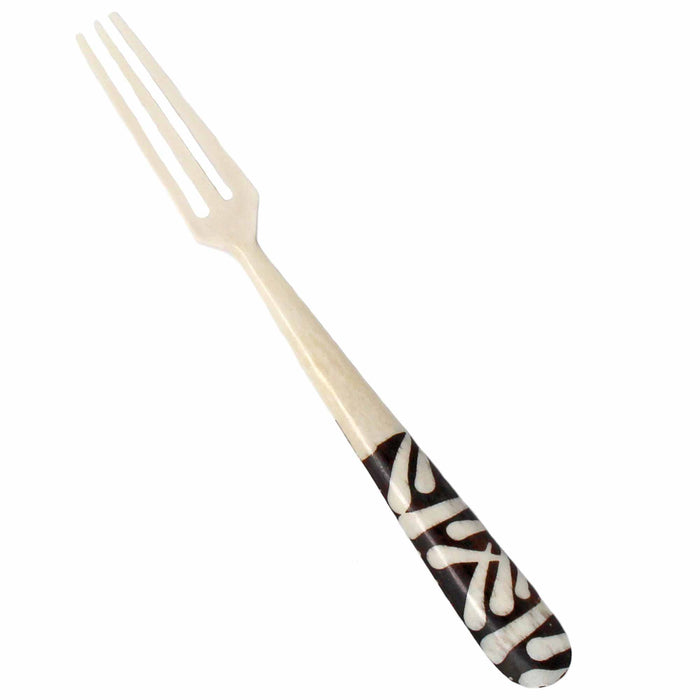 Long Batik Bone Appetizer Forks, Set of 2 - Culture Kraze Marketplace.com