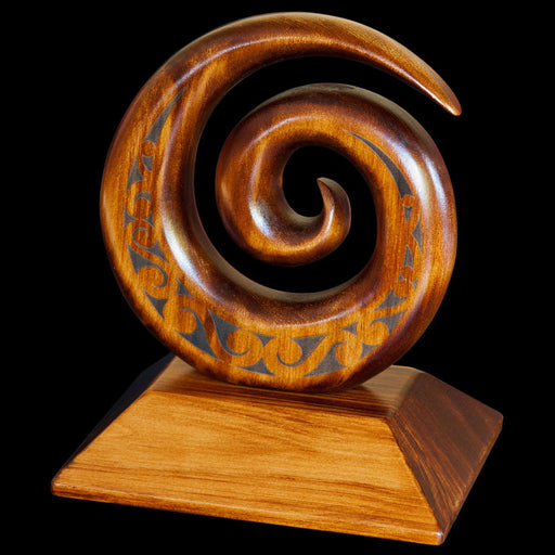 Large Carved Koru Sculpture - Culture Kraze Marketplace.com